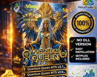 Quantum Queen EA MT5 – Gold (XAUUSD) Trading Bot | High-Performance Expert Advisor | Digital Download