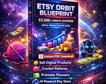 How To Make 5,000/Month On Etsy | Digital Products Business Guide | Passive Income System | Instant Download PDF