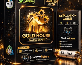 Gold House MT5 EA – XAUUSD Expert Adviser für den Goldhandel | Automatisierter Gold Bot | MT5 EA mit Set-Datei + Installationsanleitung