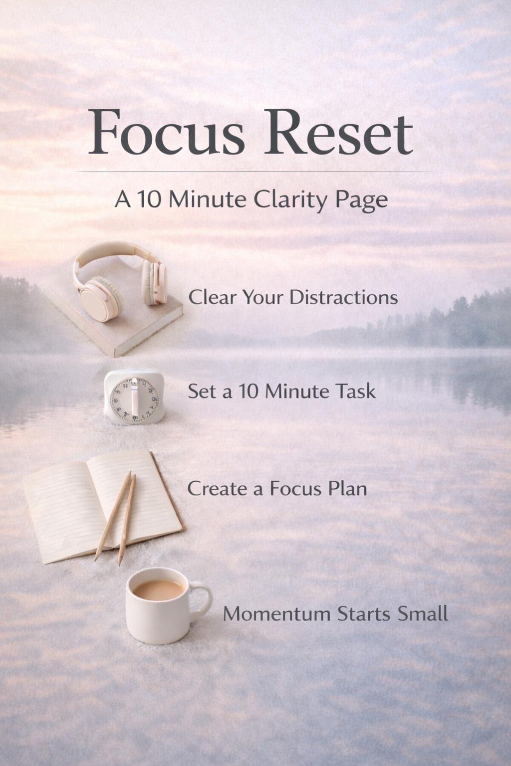 Focus Reset Printable Planner for Clarity and Productivity - Etsy