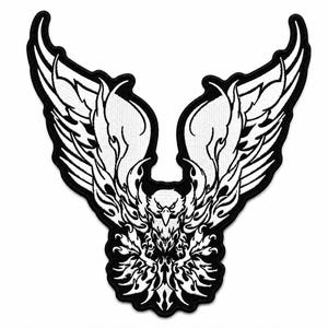 Phoenix Eagle Wings Embroidered Patch – Biker Jacket Back Patch