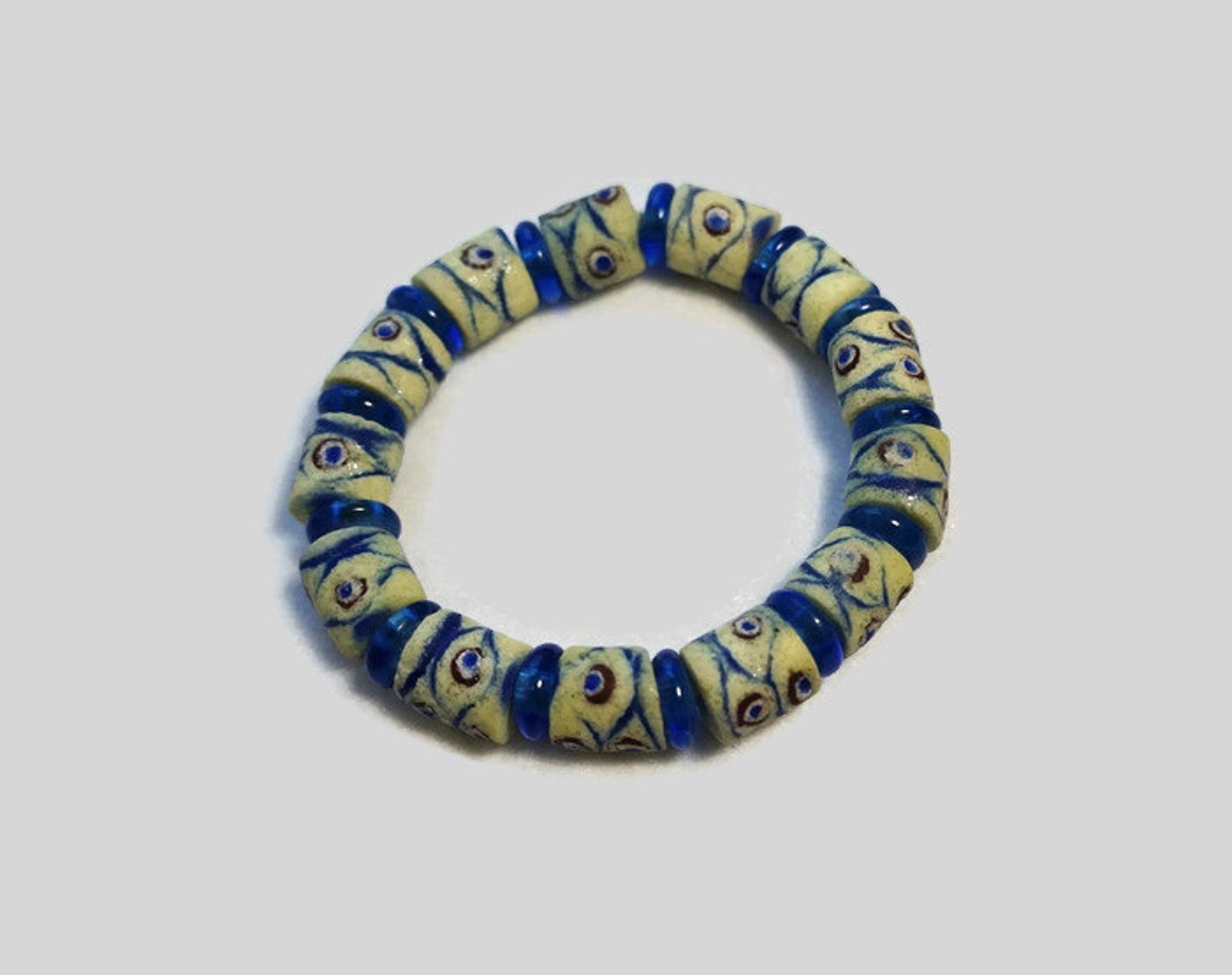 Ghana Bead Bracelet African Handmade Bead Bracelet African Etsy