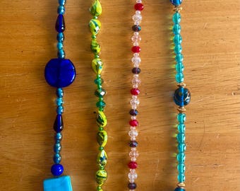 Sun Catchers, Colorful Glass Beads, Window Decor, Wall Decor, Wall Accent, Mother's Day gift, One of a kind, Hand Crafted, Gift for All.