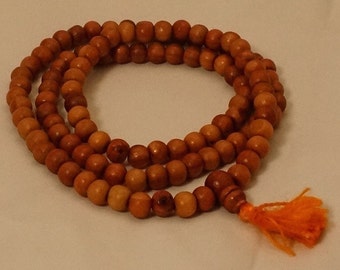 Sandalwood Mala / Meditation Mala / Prayer Beads Mala / Natural Sandalwood Mala / Japa Mala / Yoga Jewelry