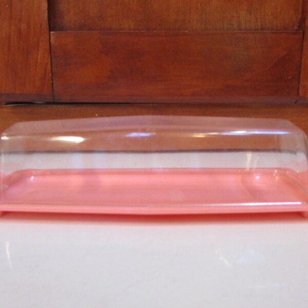 años 90 mantequilla rosa sueño plato plástico Vintage