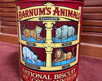 Vintage Barnum’s Animal crackers tin