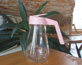 Vintage Pink Maple Syrup Pitcher