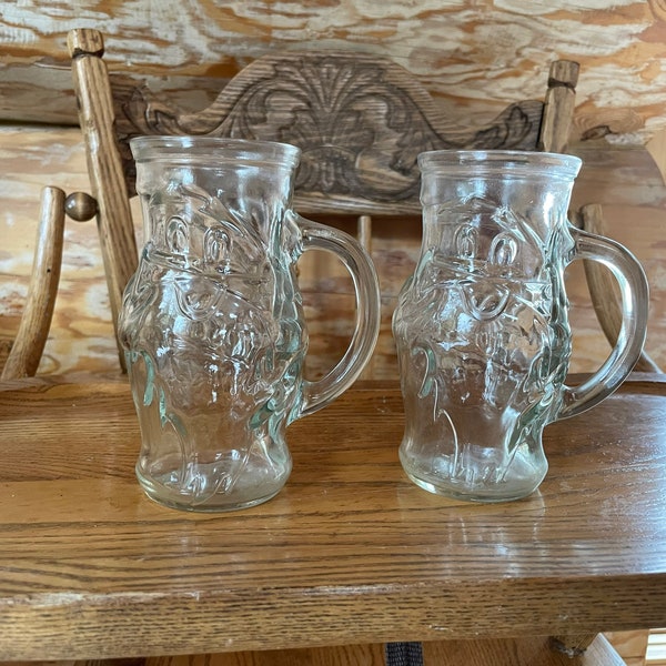 pair of Frostie Root Beer glass mugs