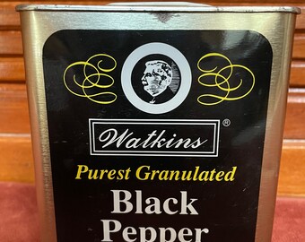 30s vintage Watkins Pepper 缶 can tin Vintage Watkins TiN Indiana
