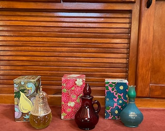 Vintage Avon cologne decanters