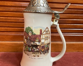 Vintage Nelson McCoy pottery beer stein