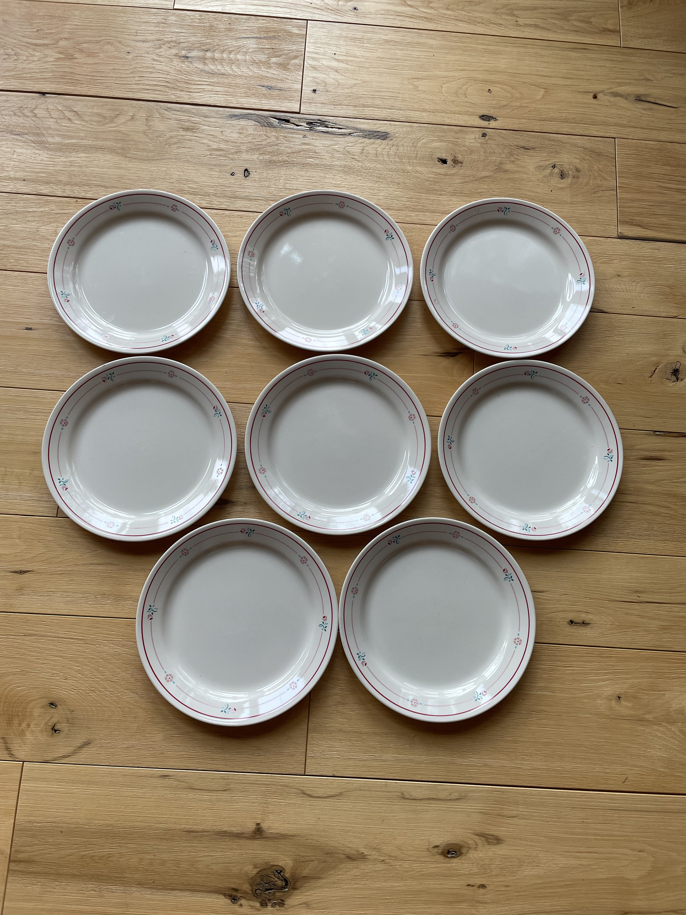 Corelle Cranberry Blossoms Dinner Plates - Etsy