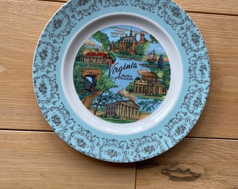 vintage Virginia state souvenir plate