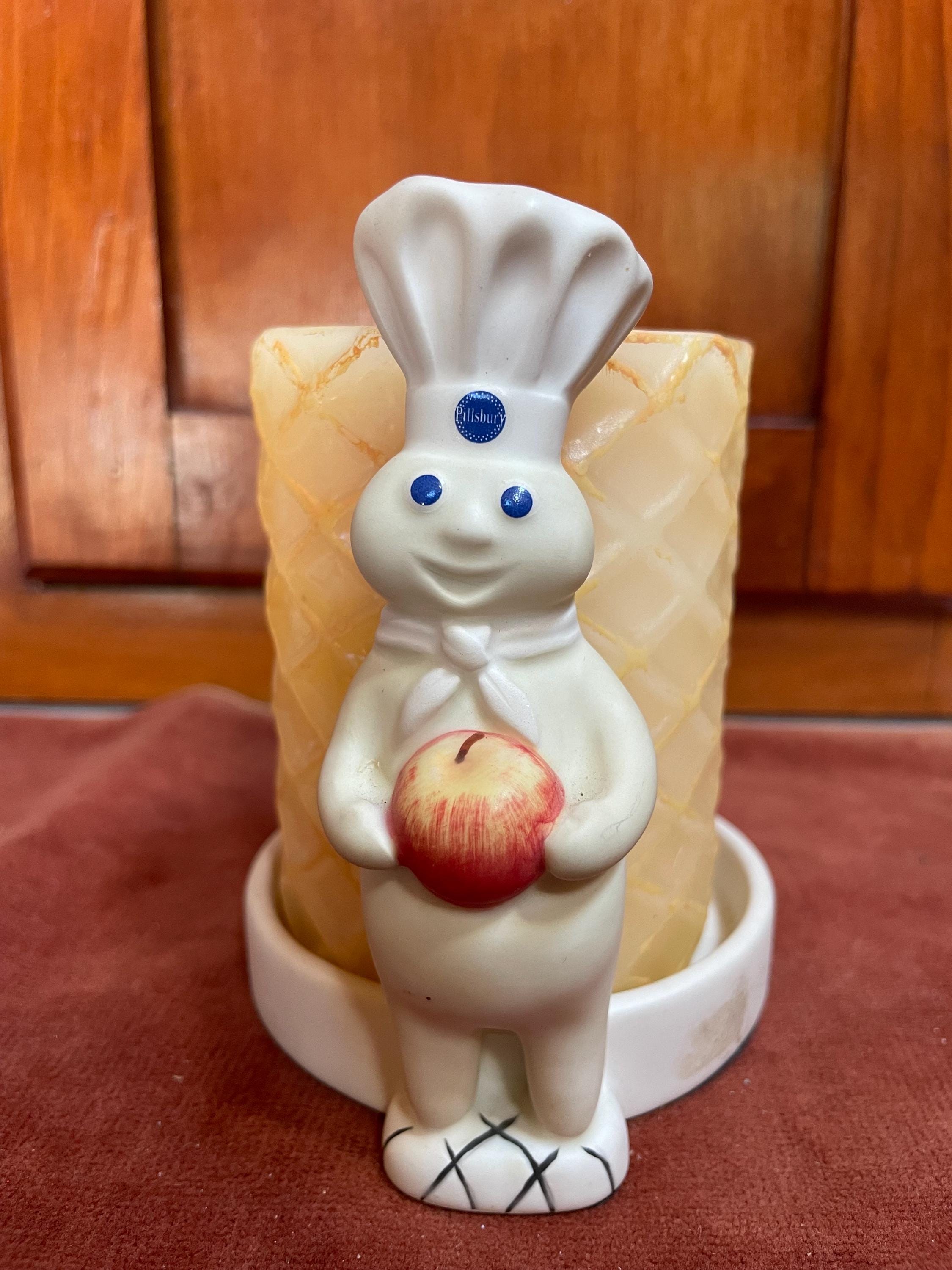 Pillsbury Doughboy ドゥボーイ カップケーキキャンドル 置物 Vintage Pillsbury Doughboy Candle Holder - Etsy
