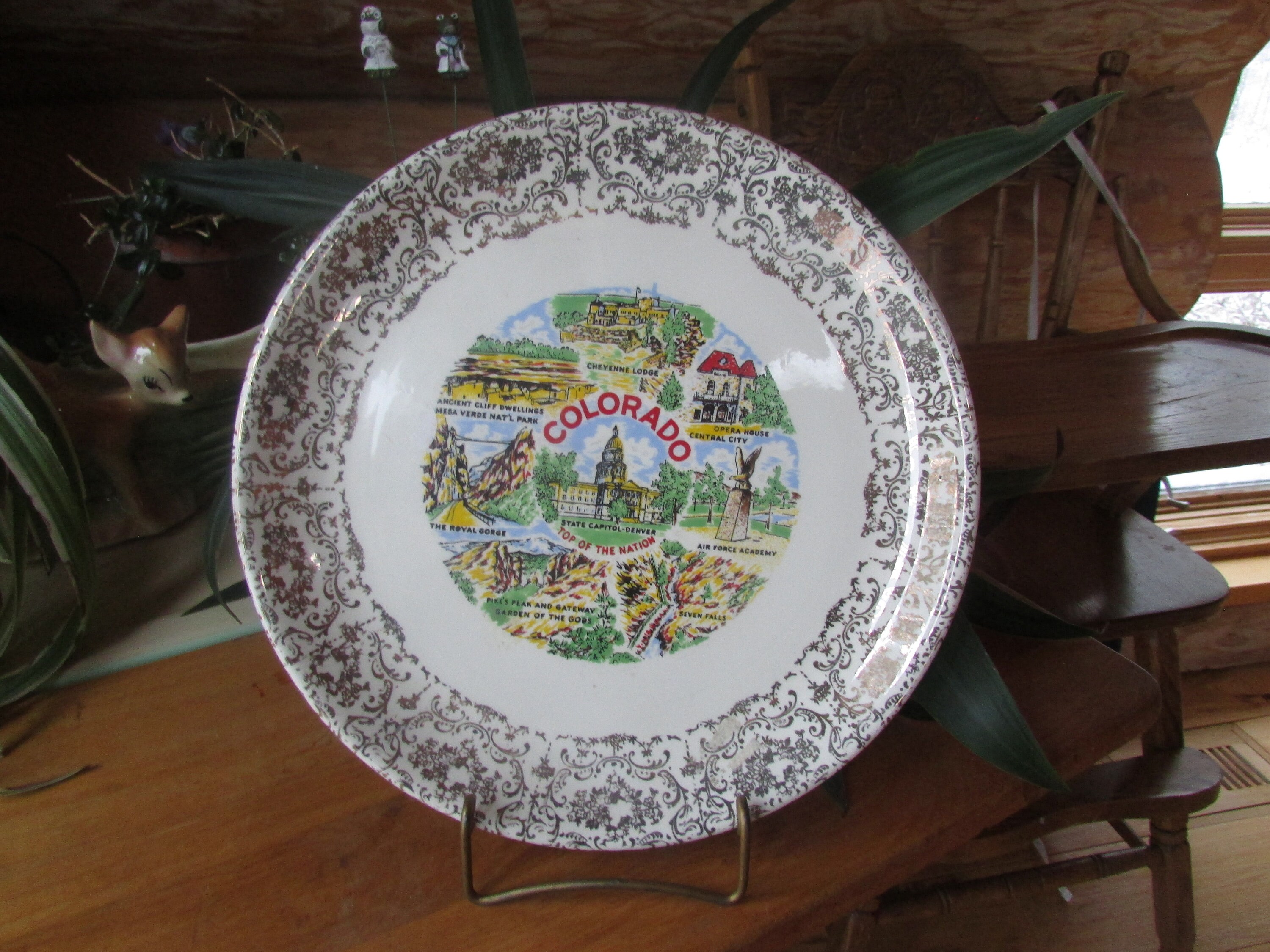 Colorado Souvenir State Plate Vintage Collectable Etsy