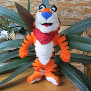Kellogg Tony the Tiger Plush Doll 1993 Sasco Toy Unisex Frosted Flakes Cereal