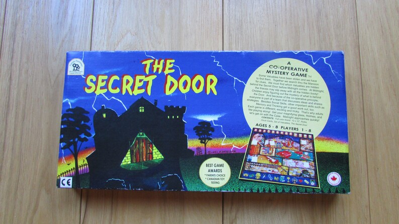 The Secret Door A Co Operative Mystery Game Ages 5 8 Players Etsy