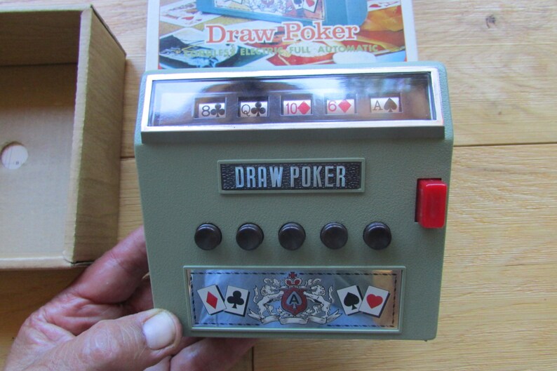 Waco 1971 Cordless Electric Draw Poker Game Etsy