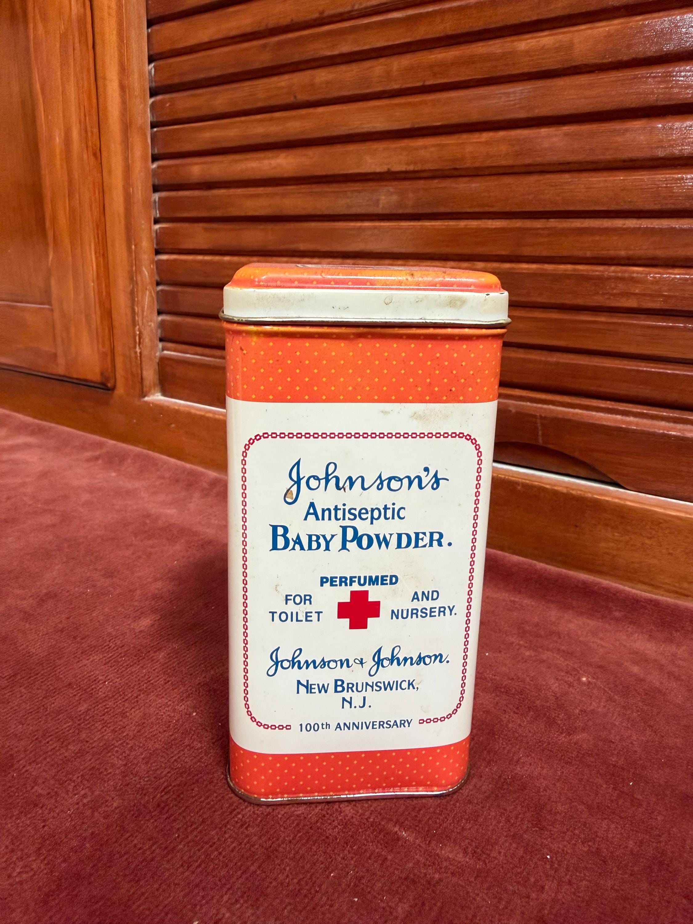 Vintage Johnson and Johnson Baby Powder Tin - Etsy