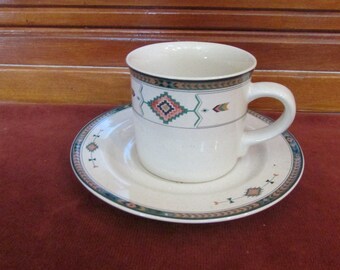 Studio Nova Adirondack Coffee Cup and Plate Teacup and Saucer 1990s