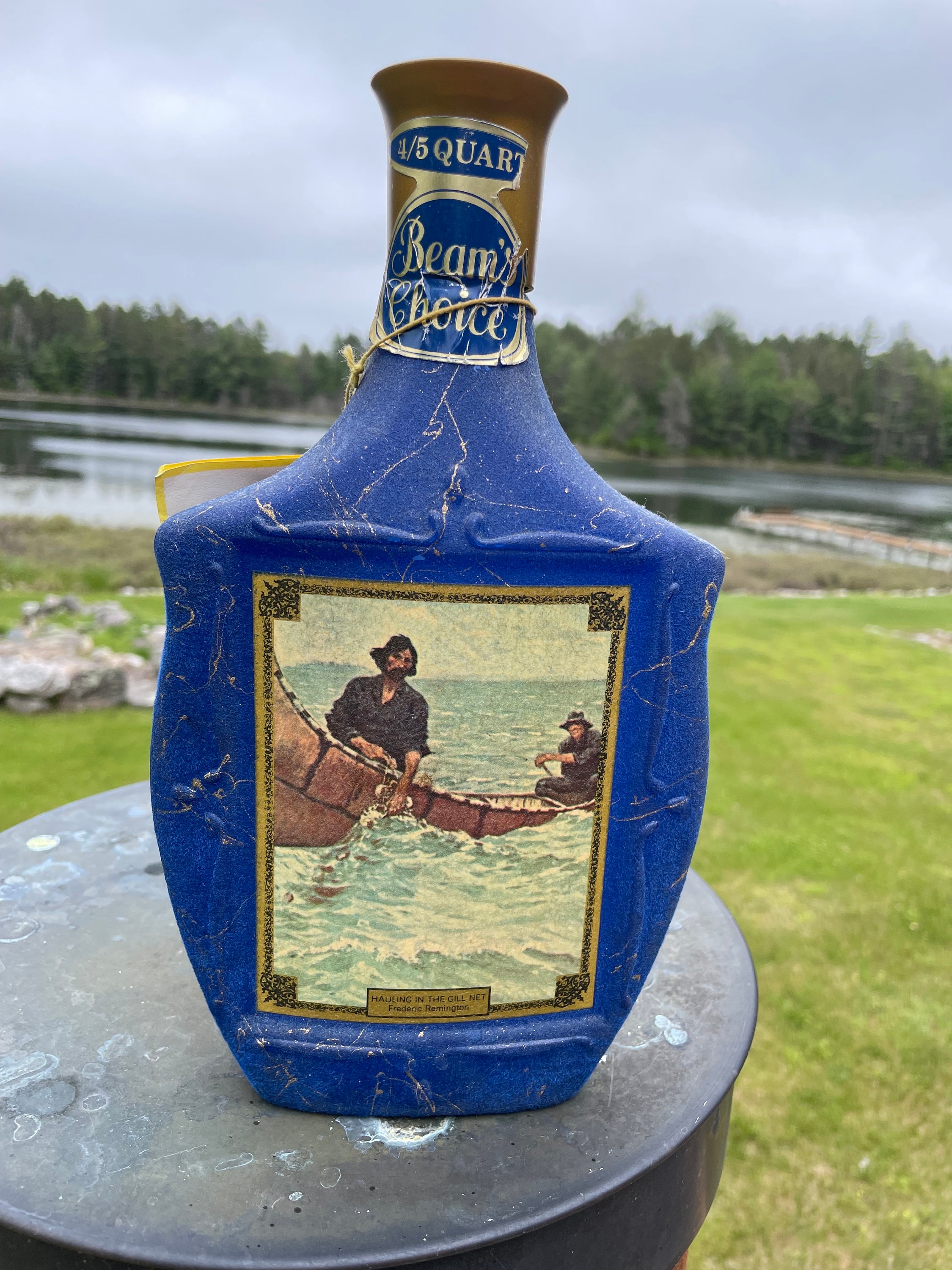 Vintage Beams Choice Whiskey Decanter “hauling in the Gill Net” - Etsy