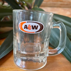 Vintage A&W miniature root beer mug