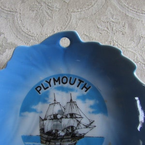 Vntg Plymouth Mayflower Mass. Collectable Souvenir Plate Wall Decor image 4