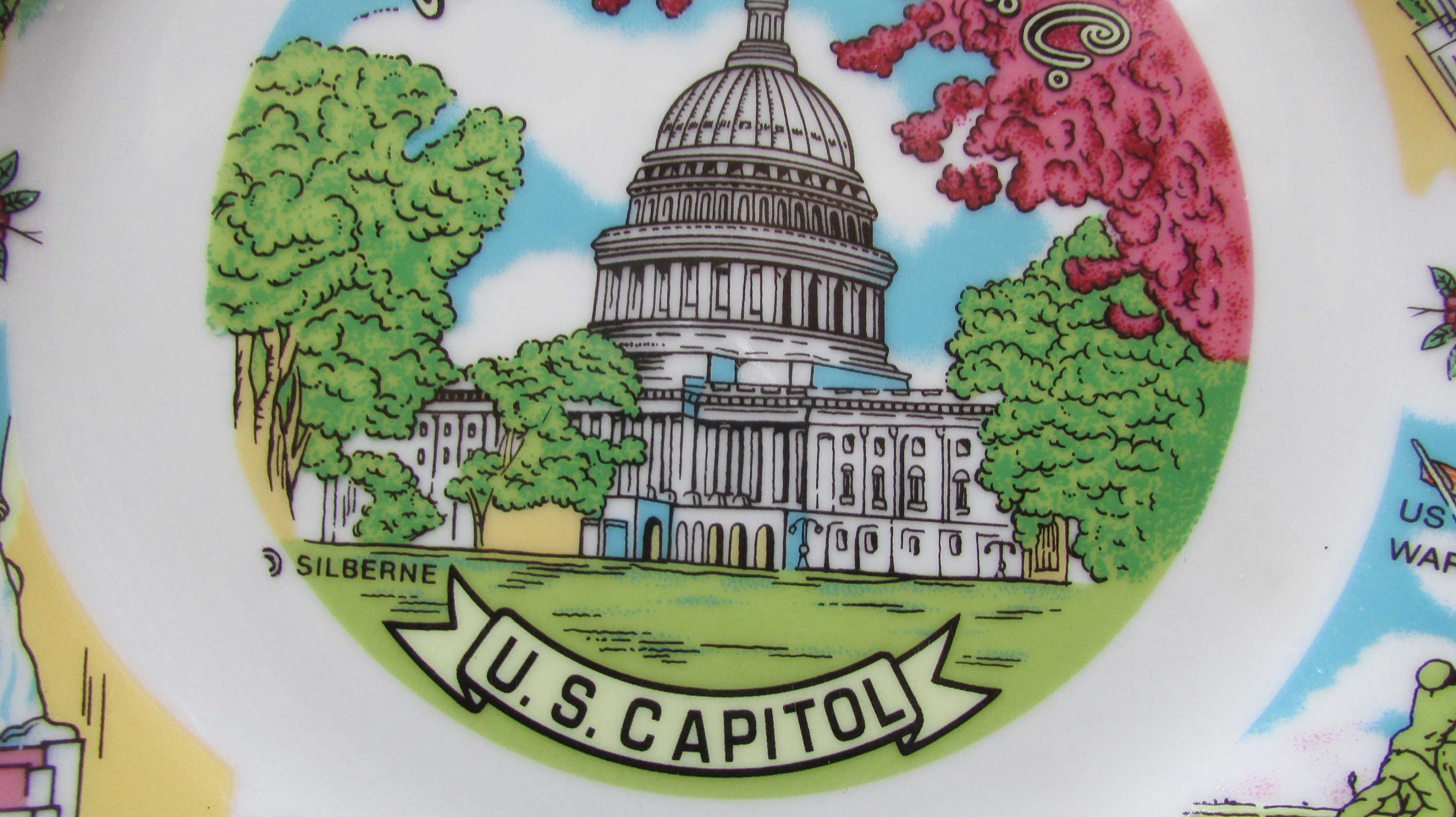 Washington DC US Capital Plate Souvenir State Plate Etsy Australia