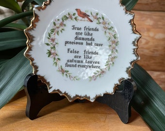 Vintage small friendship plate