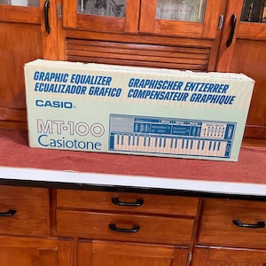 Vintage Casio MT 100 Electronic Musical Instrument - Etsy