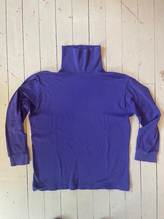Vintage 80s turtleneck cotton purple Gap Vintage 80s turtleneck cotton purple Gap