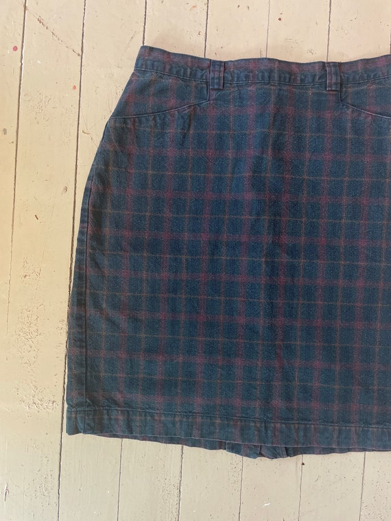 Vintage 80s skirt plaid preppy by Gap