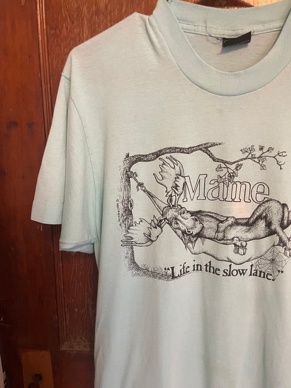 Vintage 80s t-shirt Screen Stars Best Maine touris