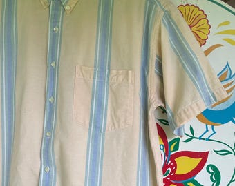 Vintage 90s Oxford striped short sleeve from the GAP