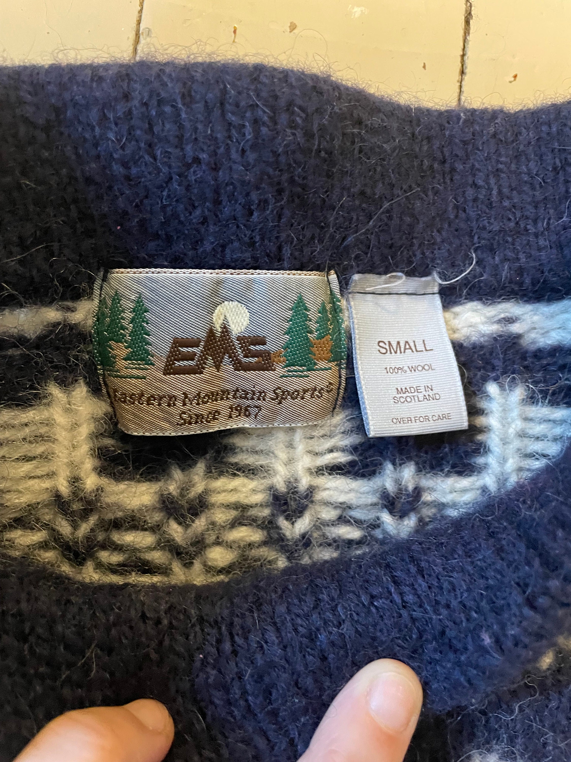 Vintage 90s EMS Wool Sweater Small - Etsy