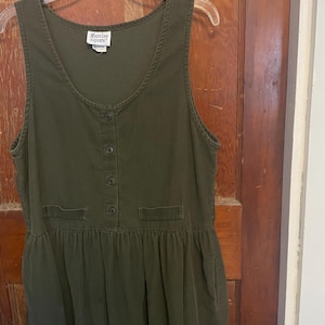 Green Corduroy Jumper Dress - Etsy Green Corduroy Jumper Dress - Etsy