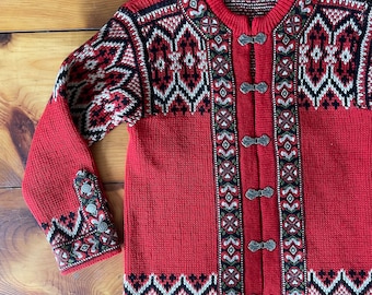 Vintage 70s cardigan Norwegian ski sweater by Nordstriikk