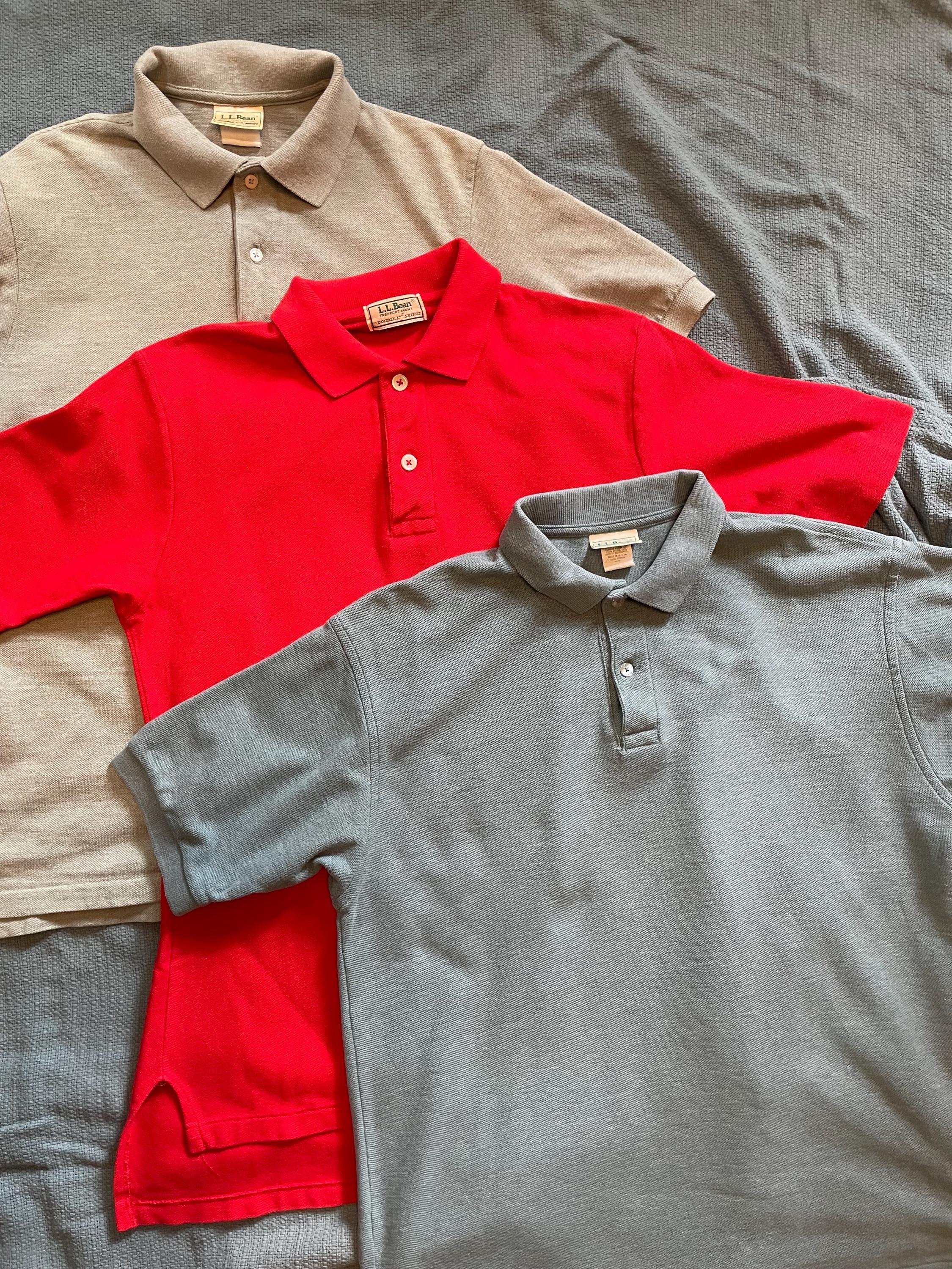 Vintage LL Bean Double L short sleeved polo cotton shirt