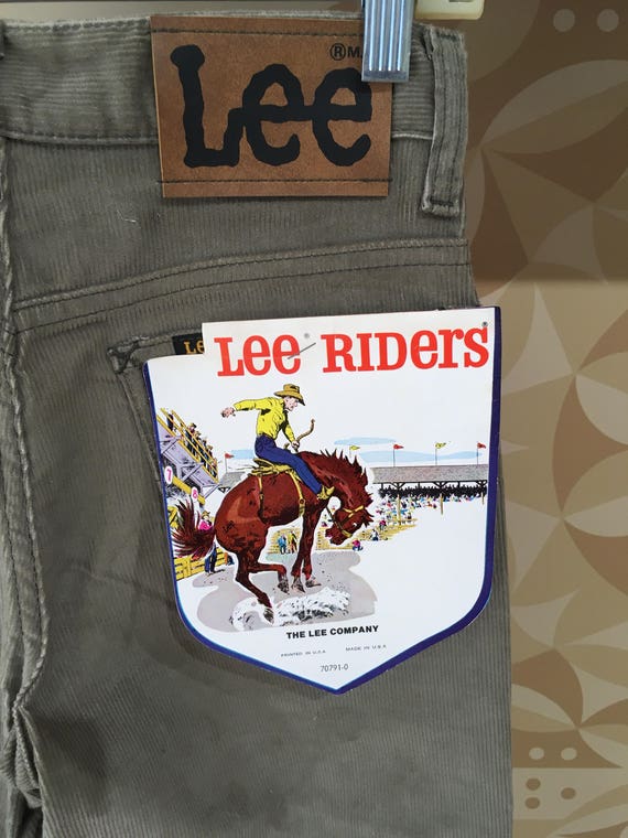 vintage deadstock lee corduroy pants