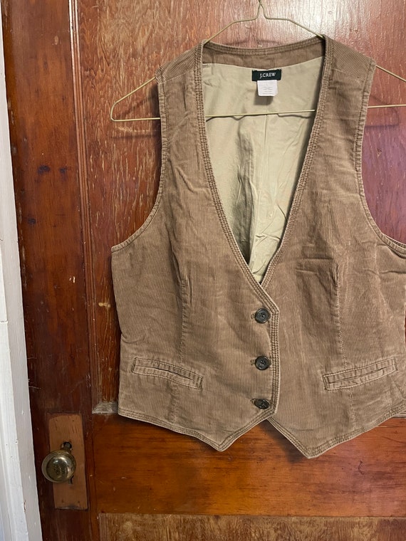 Vintage 00s vest corduroy waistcoat by J Crew