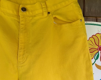 Vintage Ralph Lauren jeans Lauren Jeans Co yellow women’s cotton jeans size 10