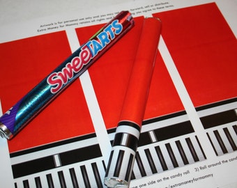 Star Wars Red Lightsaber Candy - Printable Artwork