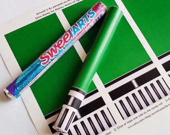 Star Wars Green Lightsaber Candy - Printable Artwork