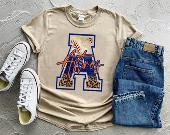 Houston Ein Leopard Baseball PNG Digital Download Design