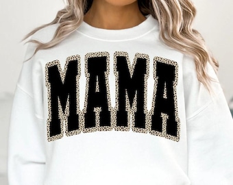 Schwarze Mama mit Leopard Umriss PNG Download Digital Design