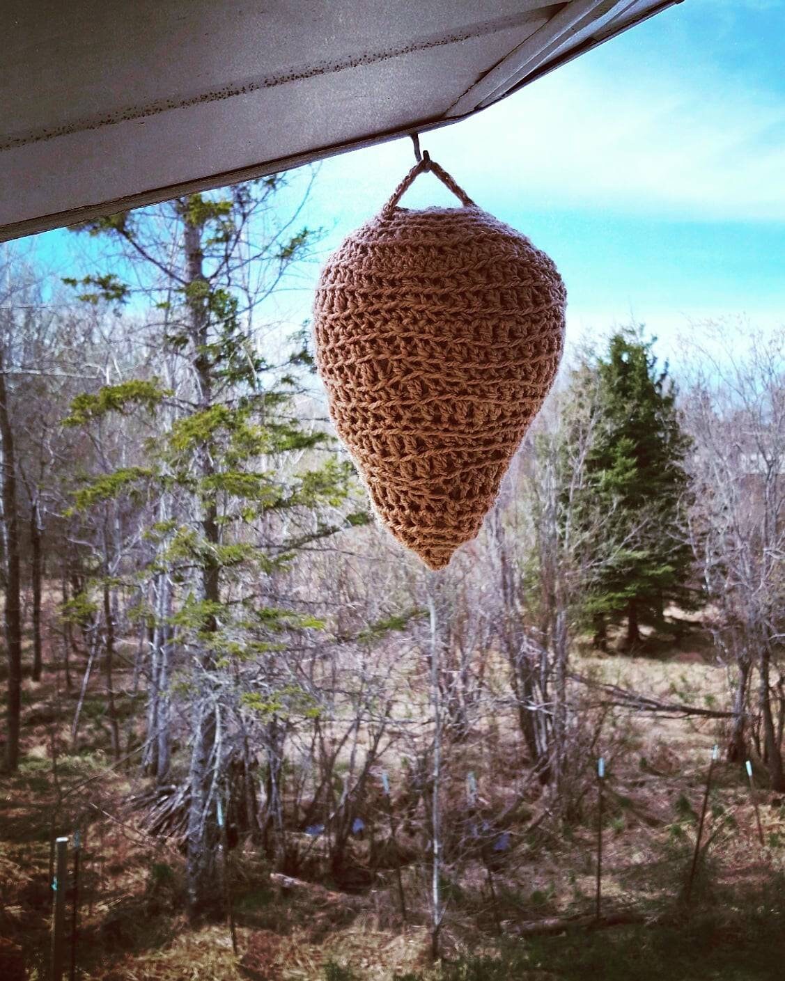 Crochet Decoy Nest Nido de avispas Nido de Etsy