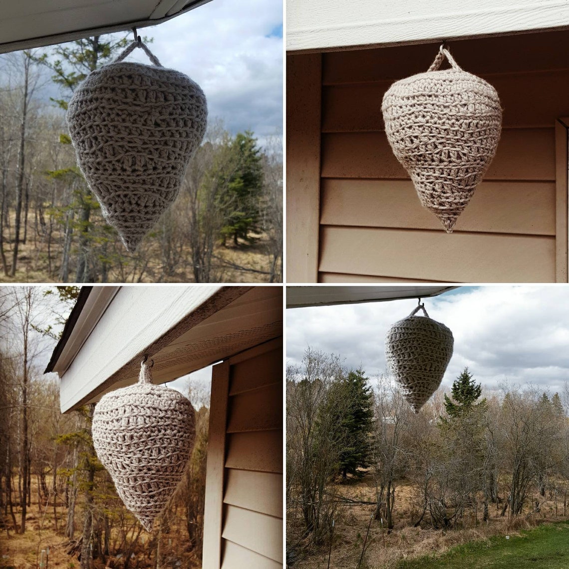 Crochet Decoy Nest Nest Wasp Nest Etsy