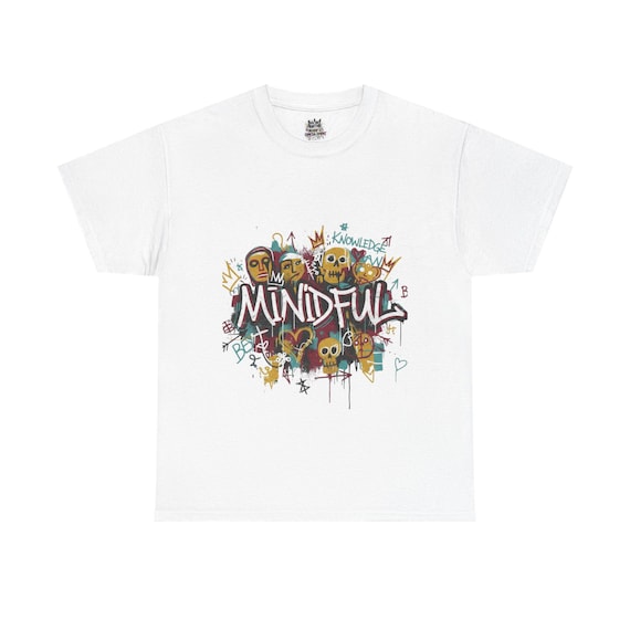 Mindful Graffiti Skull Tee | Street Art, Colorful Urban Design