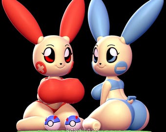 マイナスとプラスのフィギュア、3Dフィギュア、手作り彫刻、コレクター向け彫像