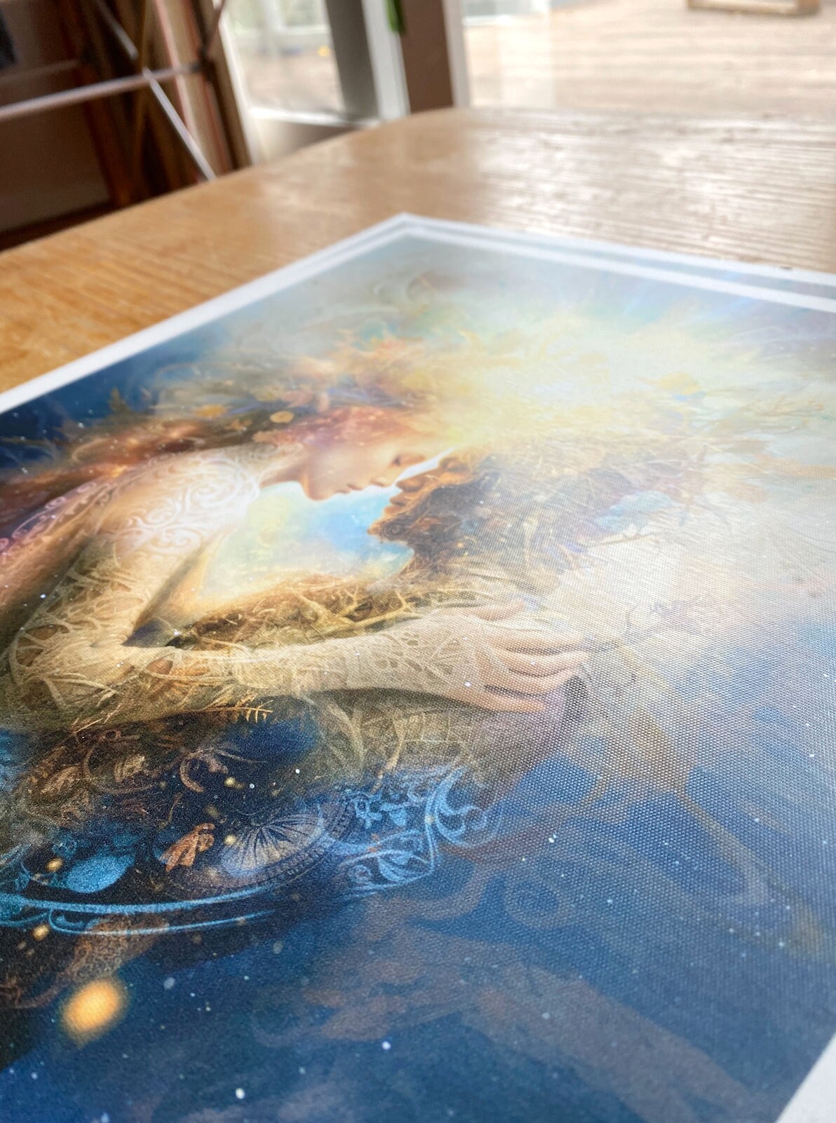 ⭐️絵画　アート　soulアート 魂art サマーセール中❗️ Fine Art Print -twinflame - Soul Mates Yin Yang Divine Union